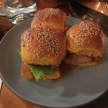 The Dabney signature dishes Catfish Sliders
Sweet Potato Roll
Foie Gras